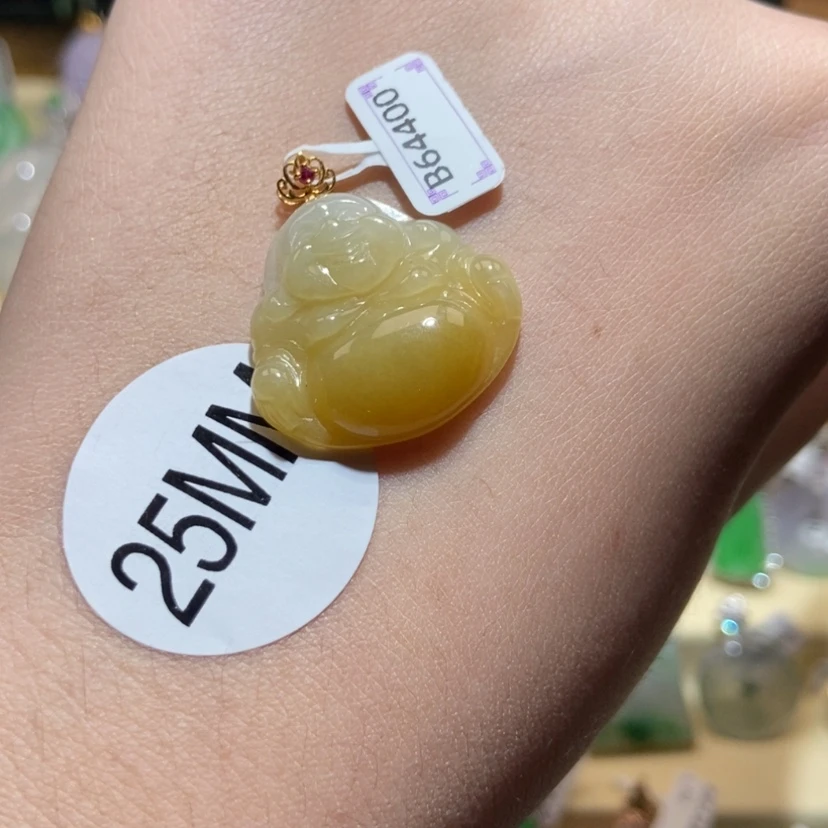 【闪购商品】翡翠颈饰18K金镶嵌天然翡翠