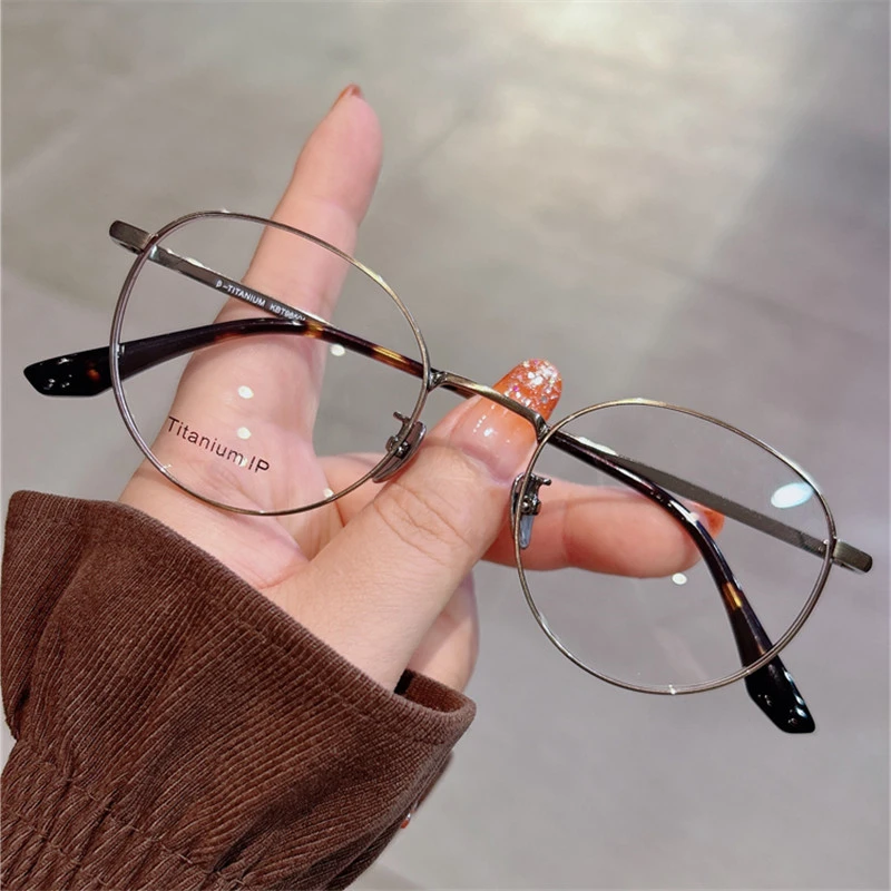 恩培眼镜D4012古铜色近视眼镜女网上可配有度数