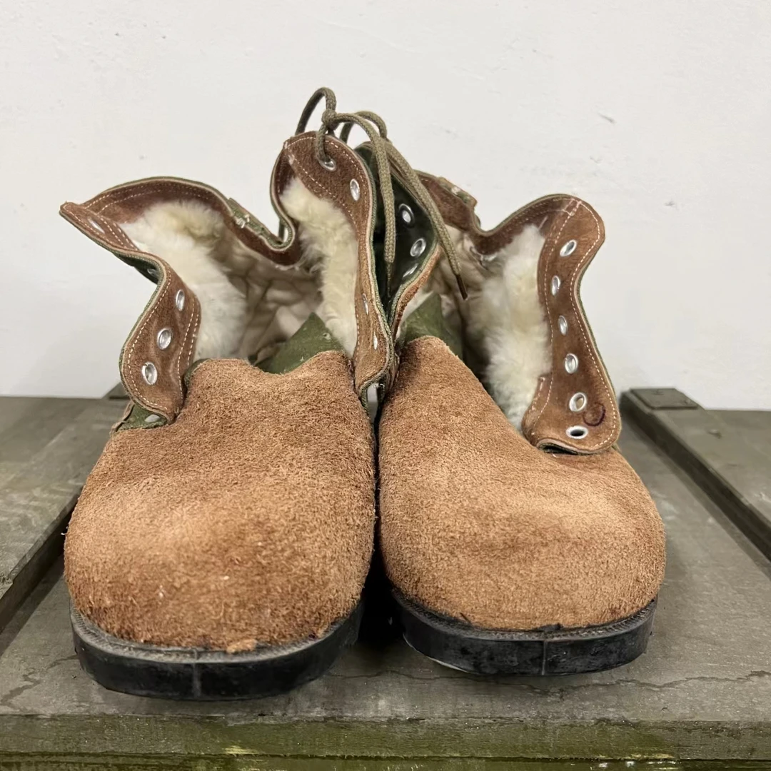 大头鞋冬季高帮皮毛一体加绒圆头男士保暖防滑冬款雪地靴