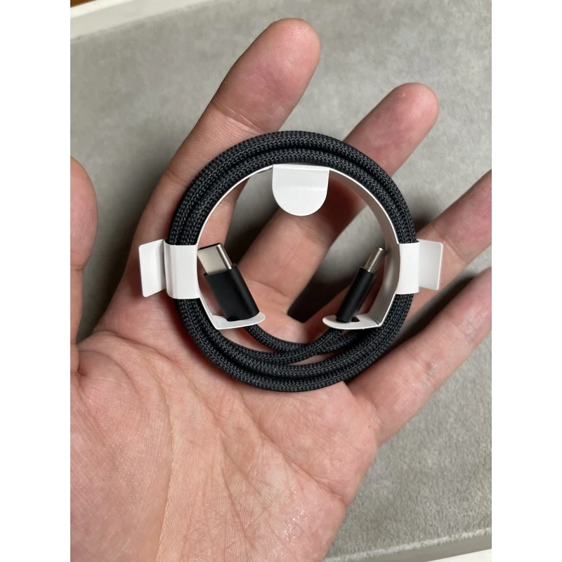 准新品 Apple/苹果 适用于iPhone快充线原装正品拆机线双C编织黑