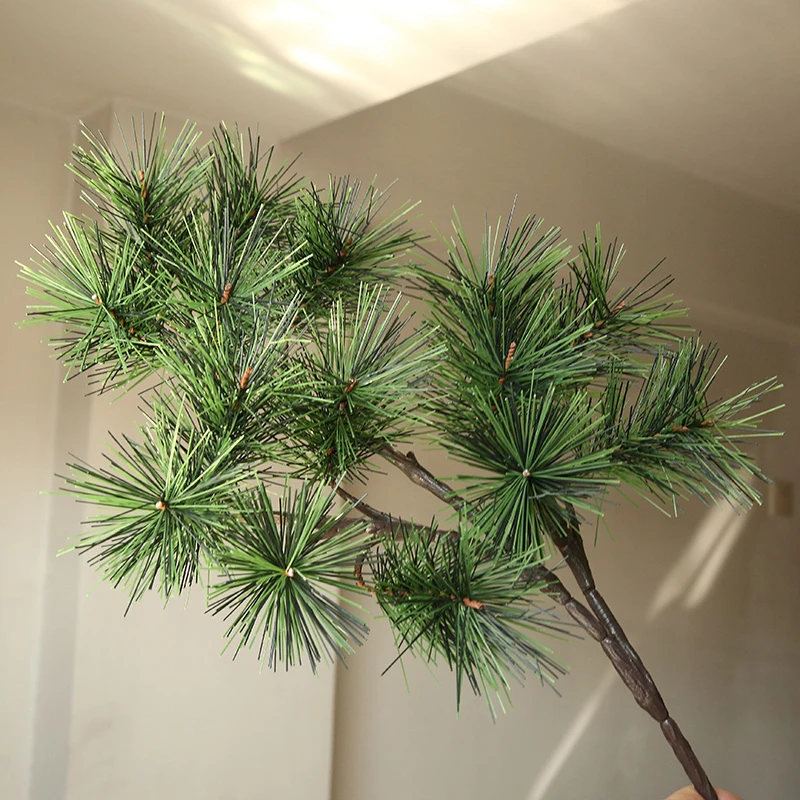 户外工程假松树叶仿真黑松马尾松迎客松装饰绿植松柏叶子人造松针