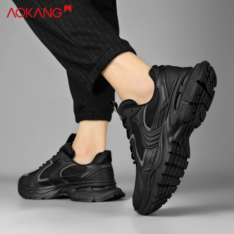 Aokang/奥康2024龙年夏季休闲百搭跑步潮流防滑轻便软底运动男鞋