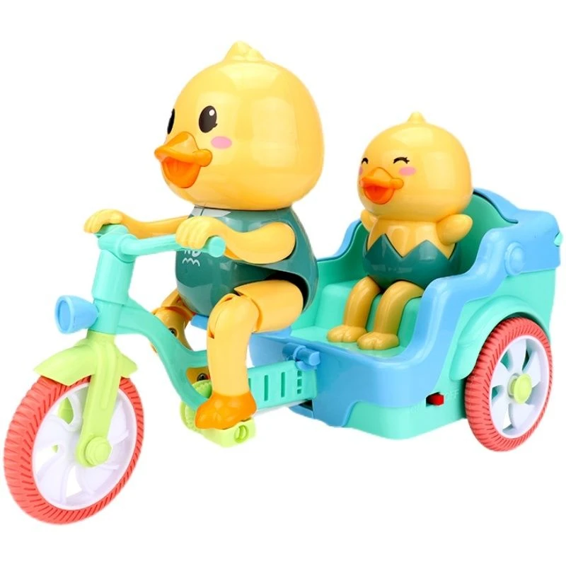 儿童玩具电动三轮车宝宝小孩骑车小黄鸭2-8岁声光玩具动感B106