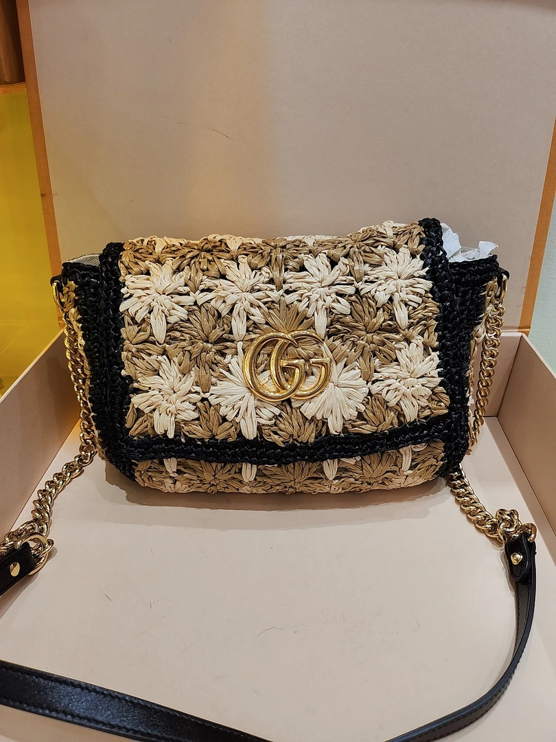 99新 GUCCI/古驰 gucci编织斜挎
