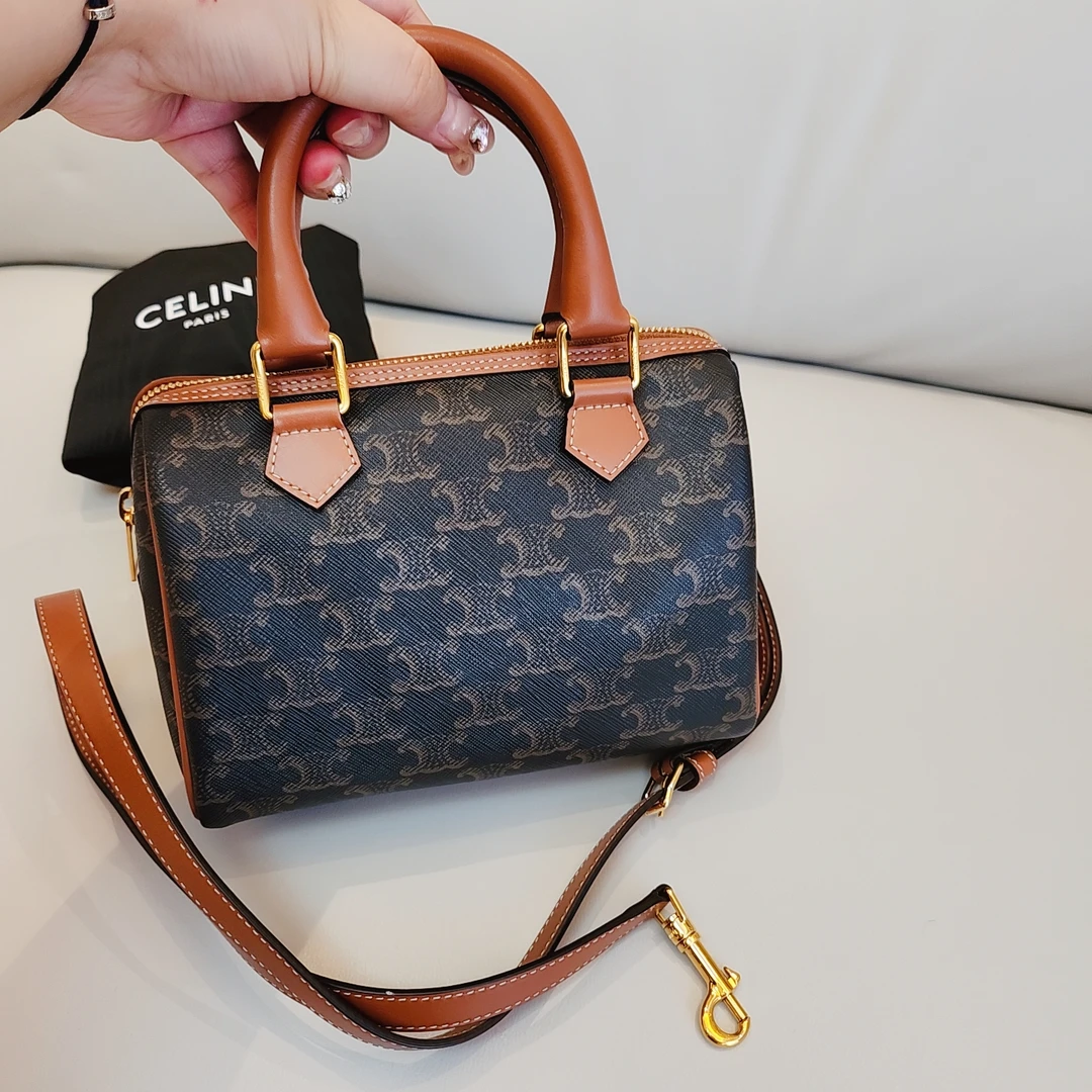 99新 Celine/思琳  赛琳 Speedy20波士顿小号手提斜挎包气质百搭