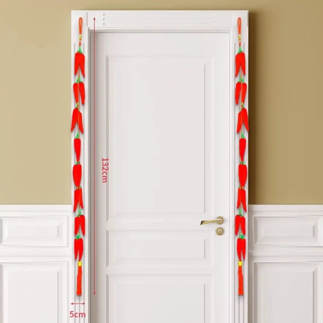 【旺旺直播专属】辣椒串挂件扇形挂乔迁圆形对联新居喜庆装饰