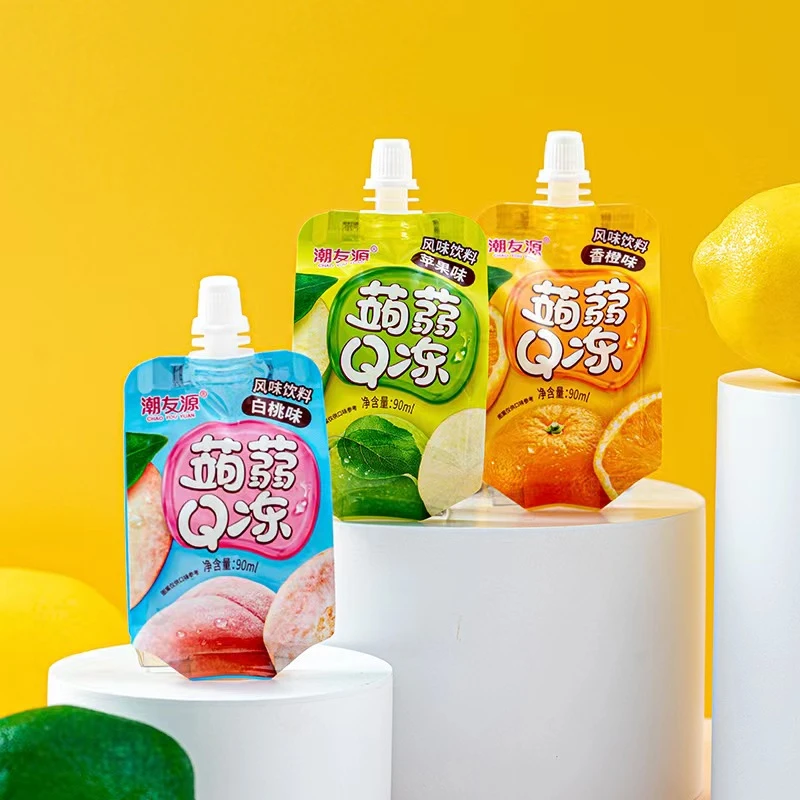 【到手10袋】10袋900ml网红蒟蒻Q冻吸吸果冻混合口味夏季果汁饮料