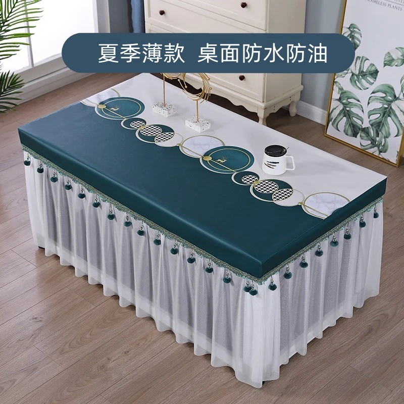 新电炉罩电暖炉桌套北欧免洗茶几烤火罩电烤炉桌布防水炉套子夏季