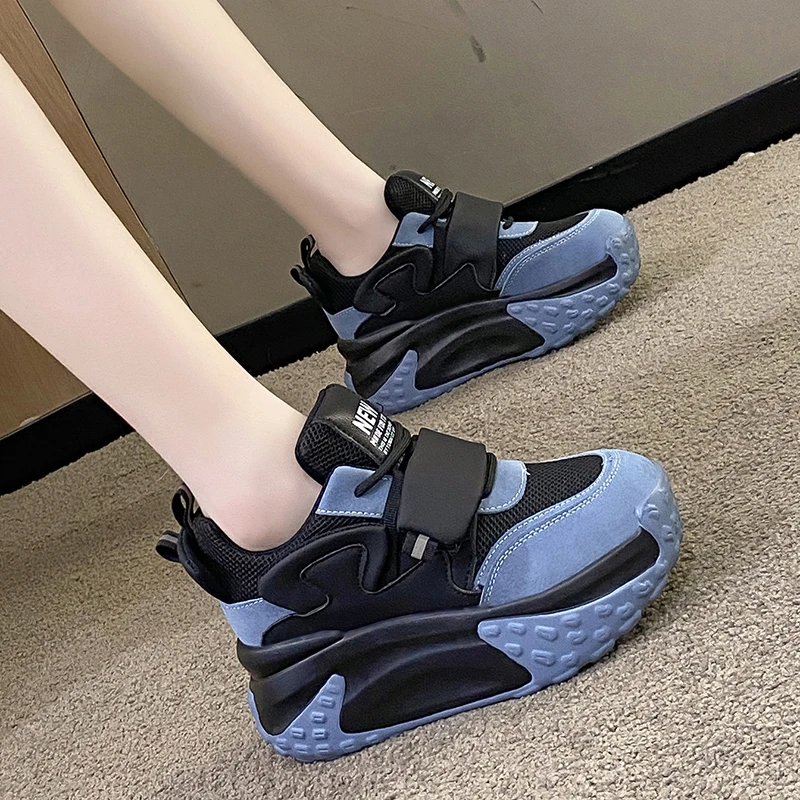 小个子女鞋2024新款百搭春季老爹鞋女网红爆款厚底休闲运动鞋ins