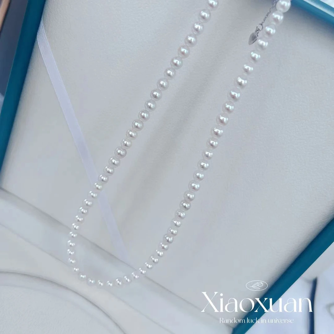 【小宣】“银蓝” 小澳白 珍珠项链5.5-6.5mm/S925