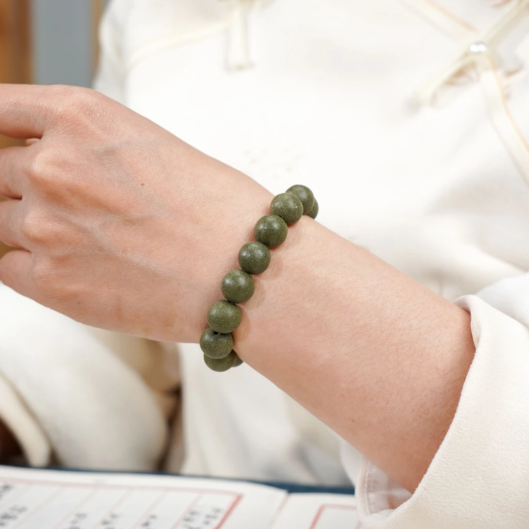 【古韵青荷】合香珠单圈手串手工制作非遗传承持久留香