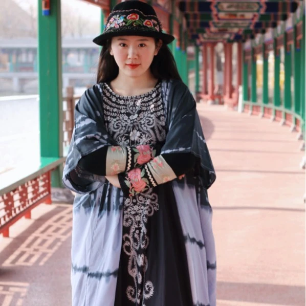 02款百搭扎染外披长外套