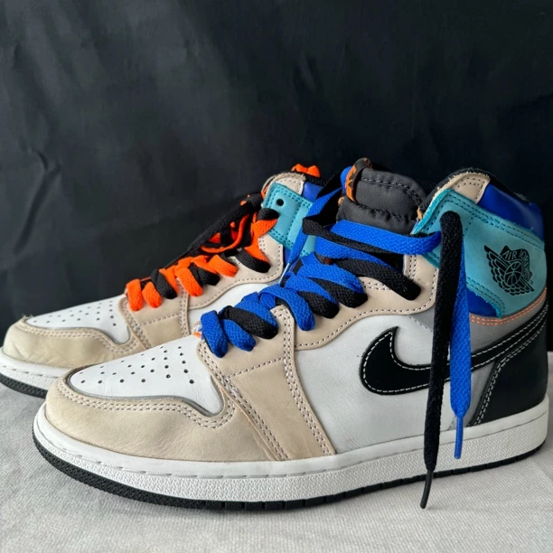 41码 ｜ Nike AJ1 彩色拼接 公价1k 高帮 防滑耐磨 假一赔四