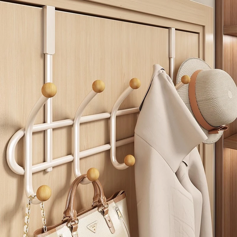 贝凯门后挂钩强力承重挂衣钩免打孔挂衣架壁挂墙上帽子钥匙收纳架