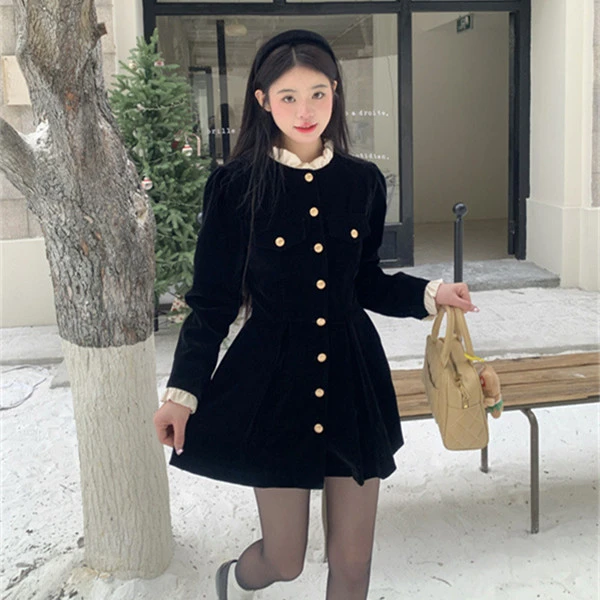 200斤微胖mm连衣裙女士大码春秋显瘦遮肉洋气质妈妈中长款a字裙子