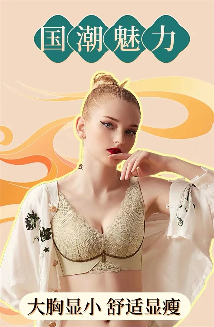 3160 无钢圈内衣 C杯大胸显小