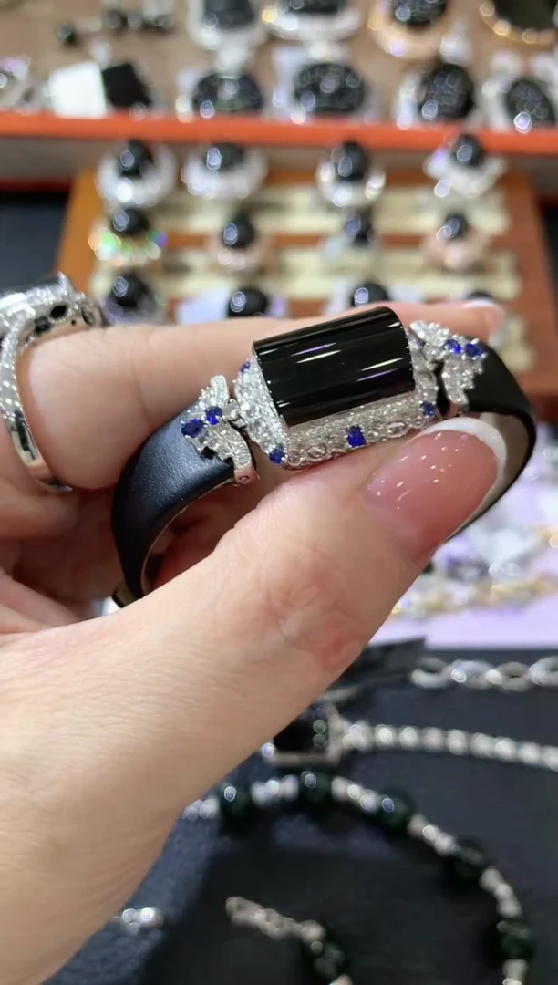 【闪购商品】翡翠手链18K金镶嵌F11