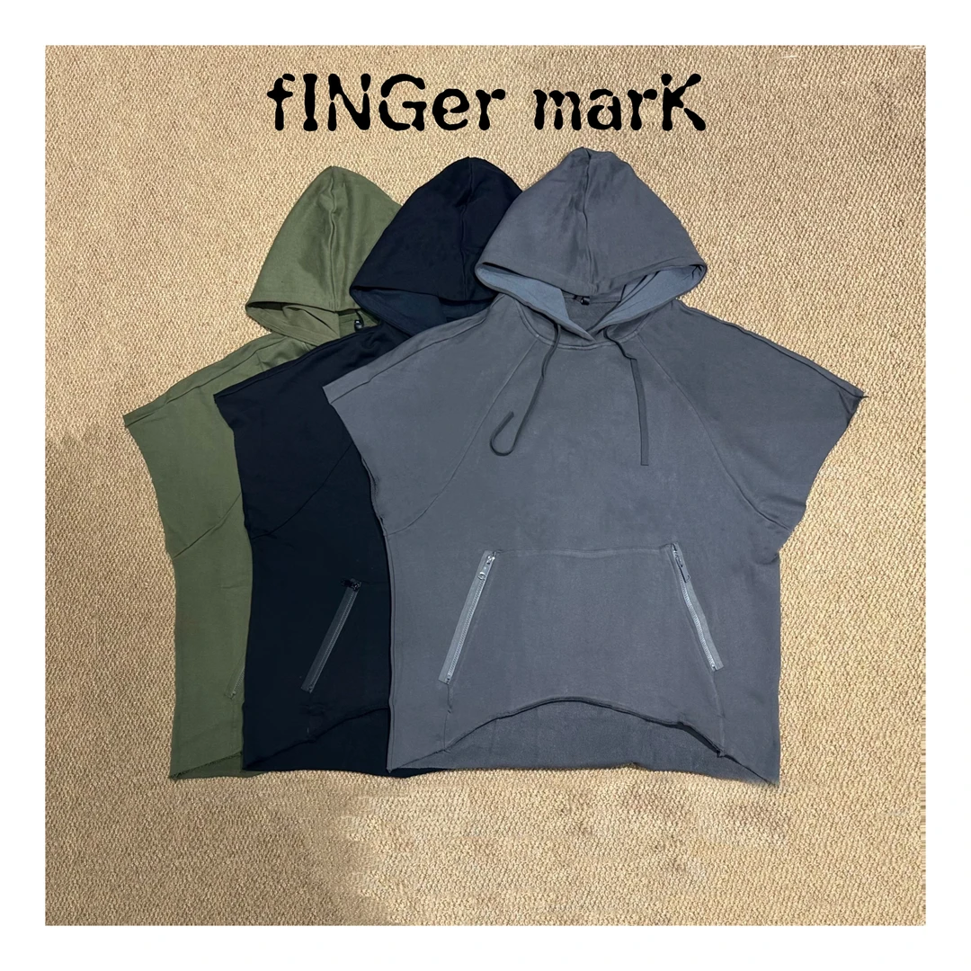 fINGer marK 集閤店 废土风极致简约大廓形慵懒连帽坎肩623560