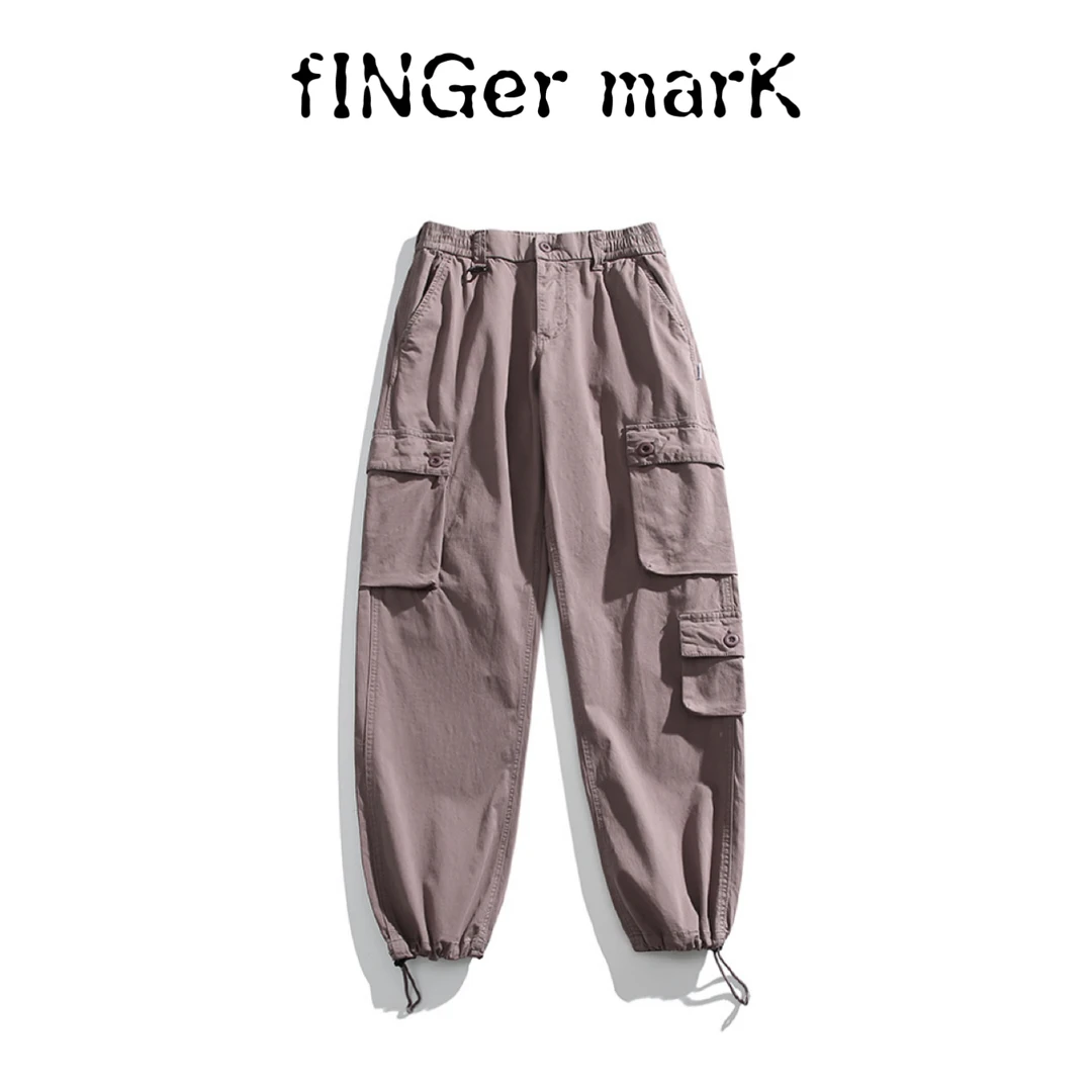 fINGer marK 集閤店 复古宽松工装多口袋长裤6031