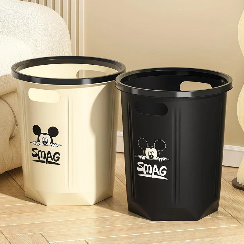 新款垃圾桶家用加厚简约厨房客厅办公室卫生间卧室宿舍大容量纸篓