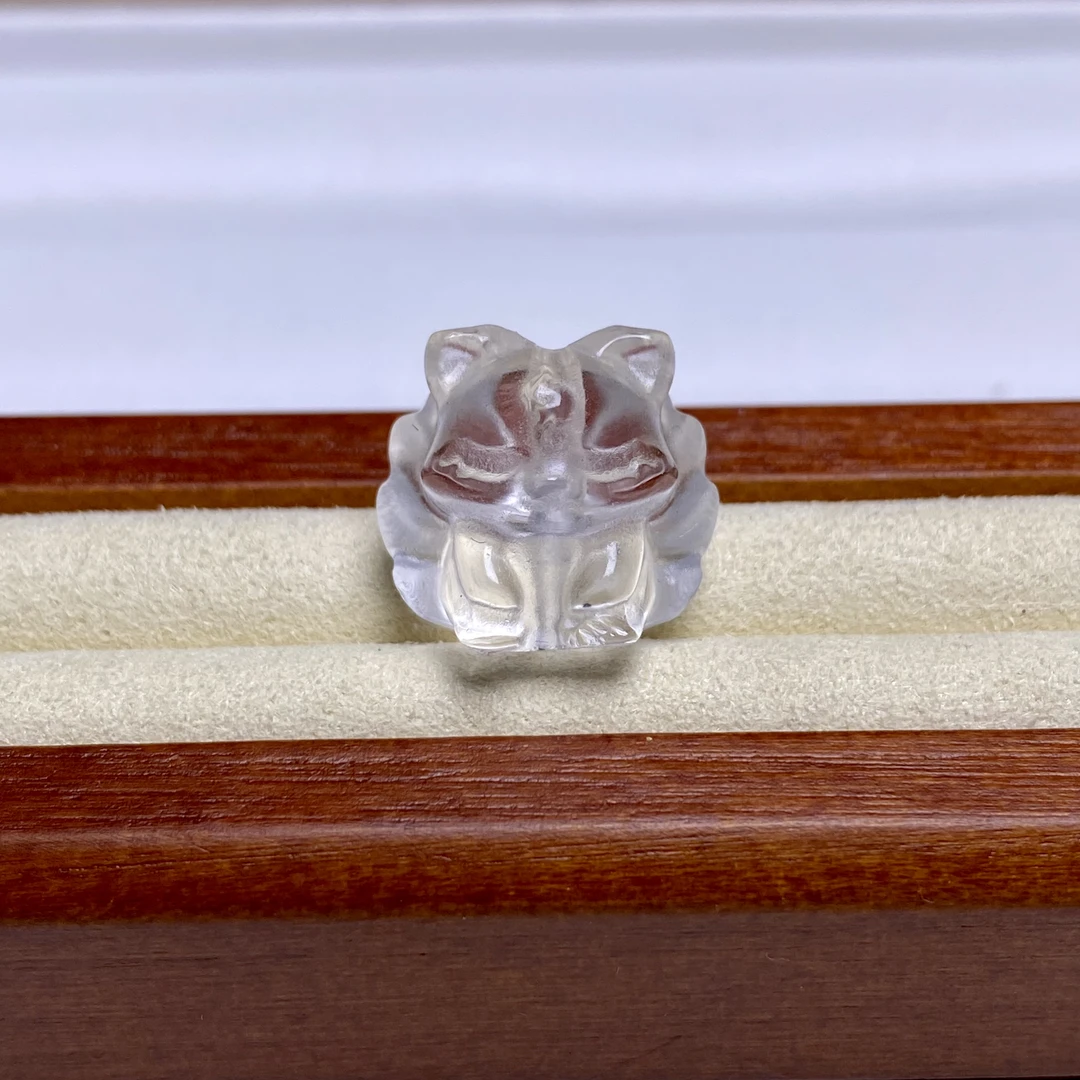 天然透体白水晶凤九配件BS907多样性发其一