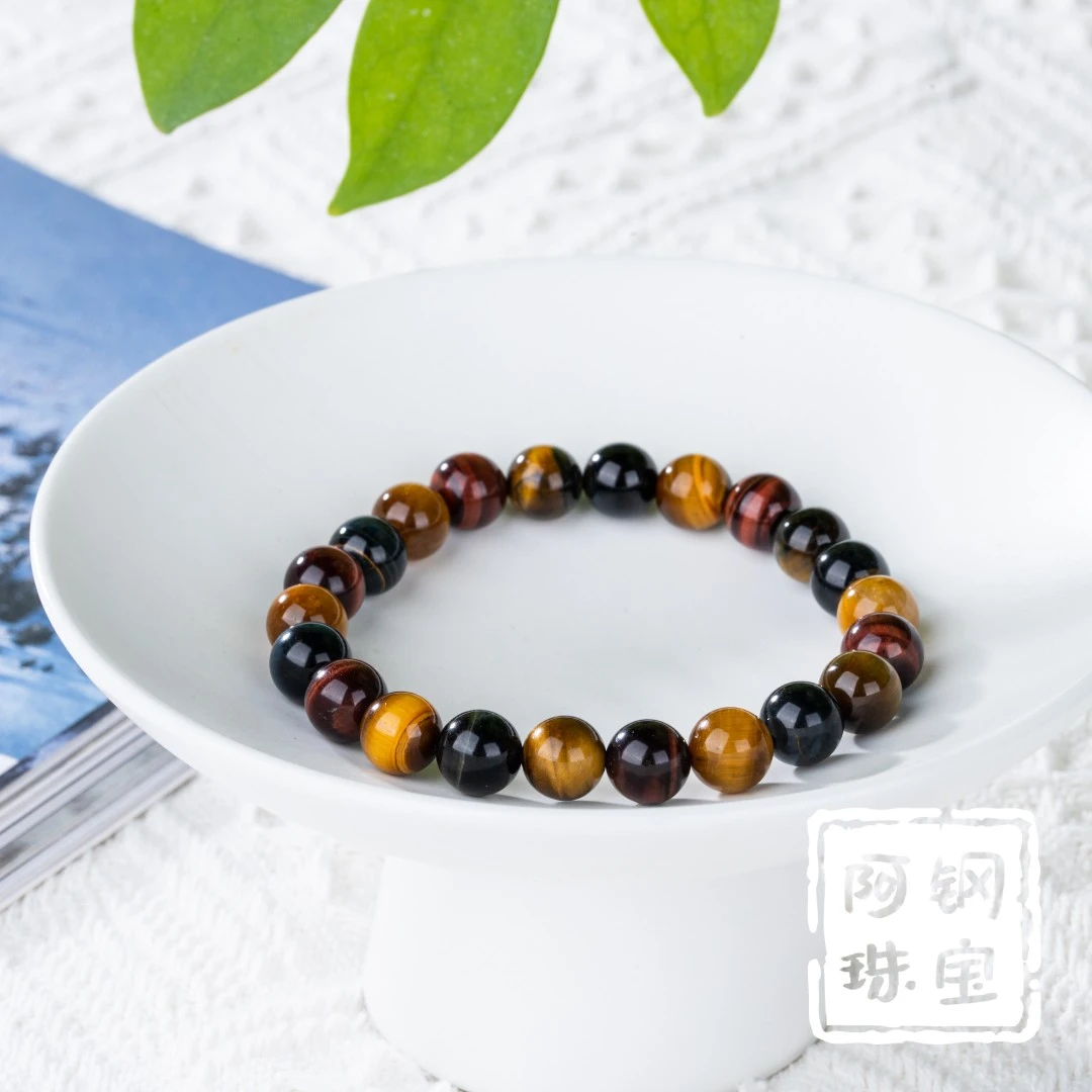 【福利】天然彩虎眼石酷炫款单圈手链手串 -多样性发其一-CH131