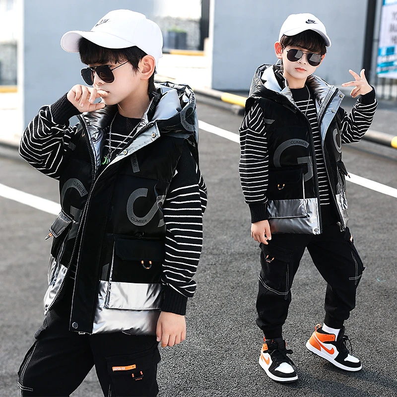 儿童装男童秋冬马甲新款中大童秋冬洋气潮流 C1196