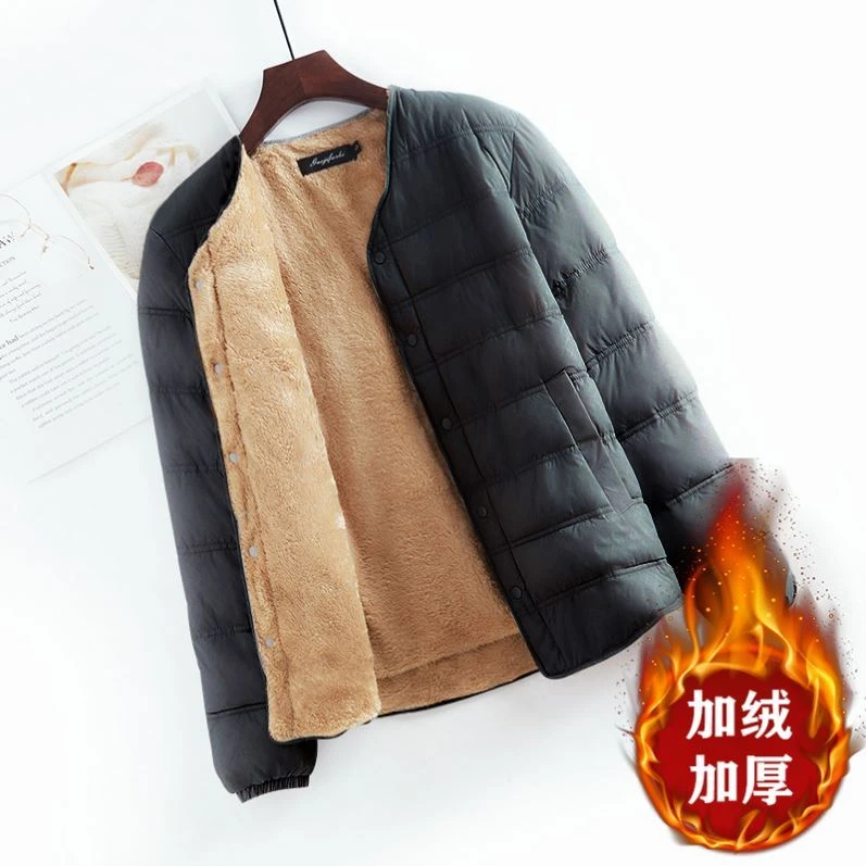 高中生校服内搭神器大码青少年夹棉外套男生内穿棉袄中学生打底冬