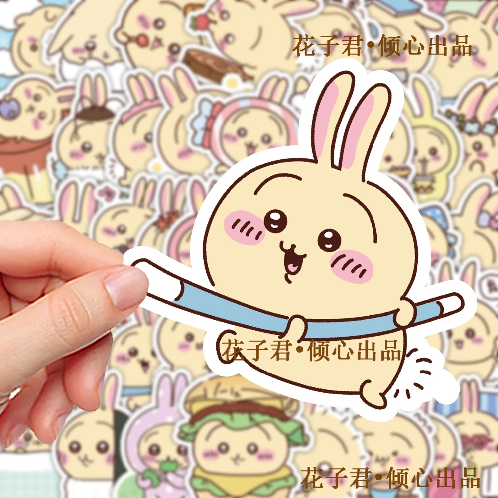 50张chiikawa吉伊卡哇乌萨奇贴纸可爱卡通儿童贴画diy桌面手机壳