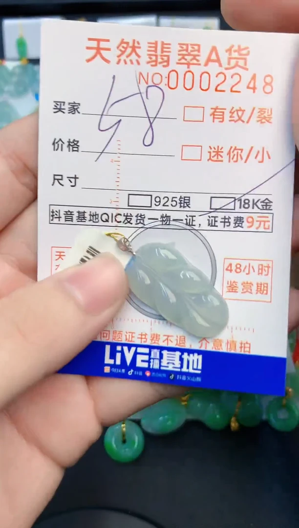 【闪购商品】翡翠颈饰未镶嵌1