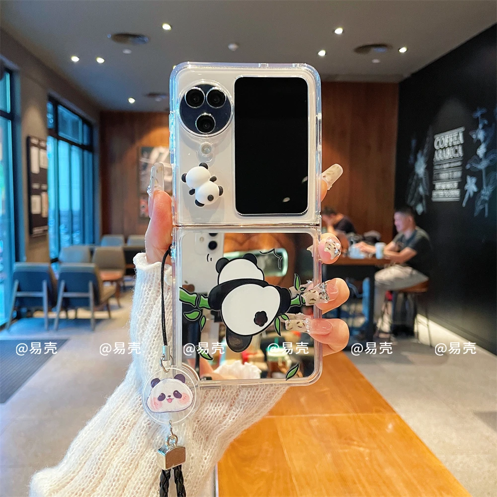 镜面折叠适用于OPPOfindn3flip手机壳女款FINDN2FLIP创意防摔套