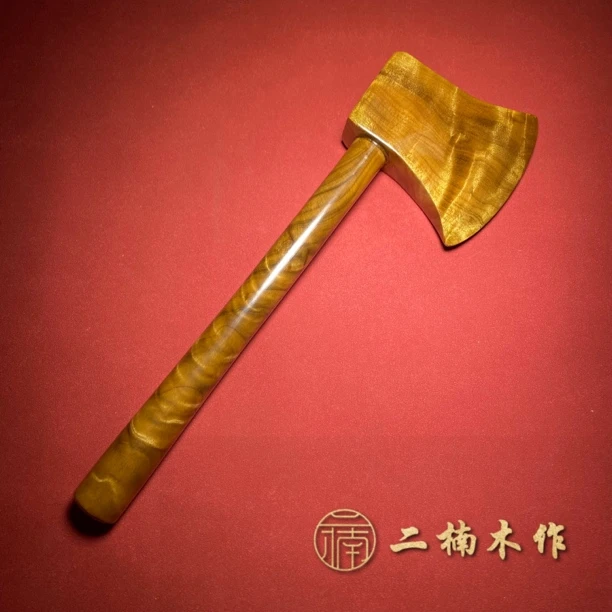 【二楠】【同款斧头】金丝楠小叶桢楠枯木水波纹纯手工斧头