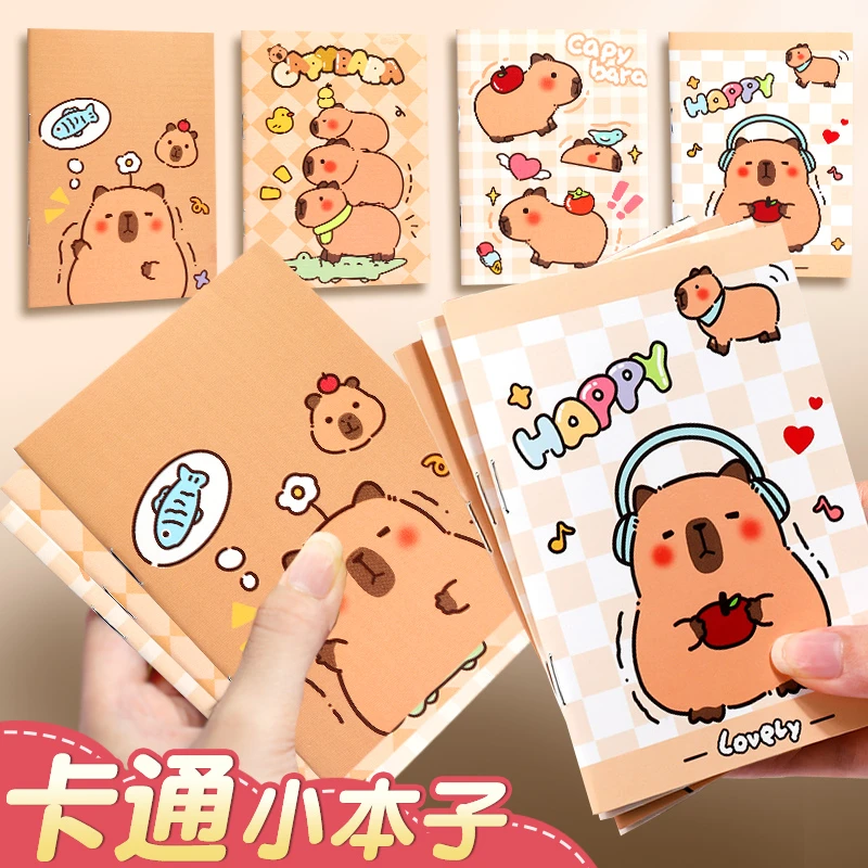 A6卡通小本子学生便携横线笔记本随身记单词口袋本迷你可爱日记本