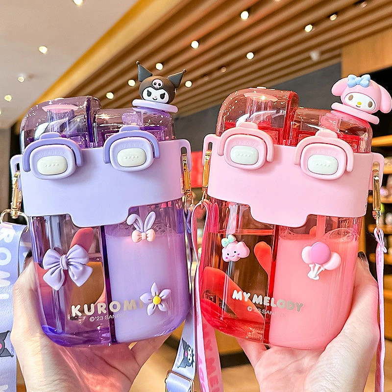 库洛米网红分仓杯大容量学生专用tritan女生高颜值户外便携杯子