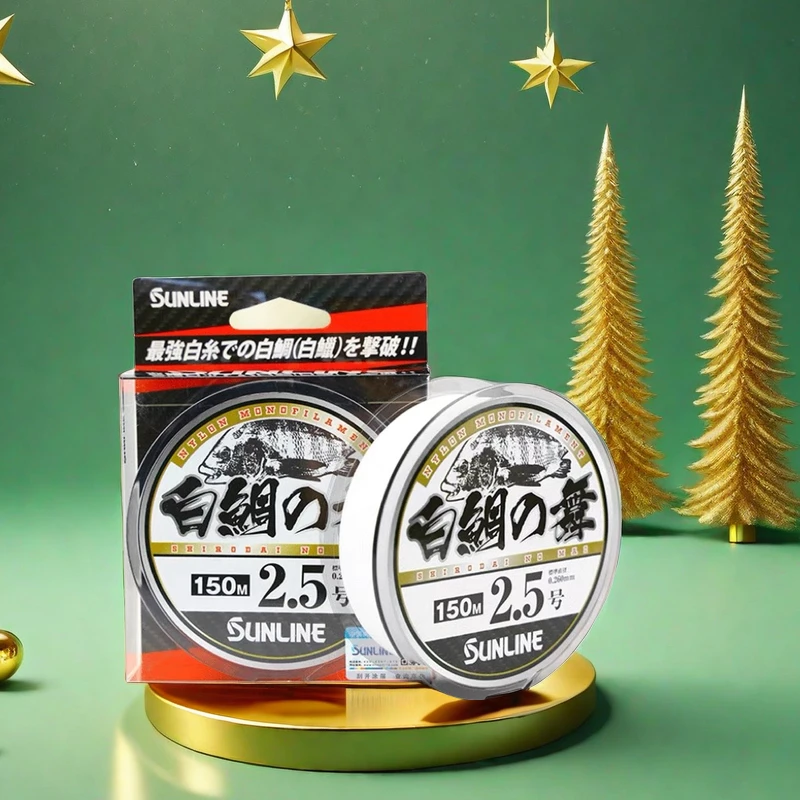 日本桑濑sunline矶钓海钓白鲷之舞150米半浮水切水强拉力主线鱼线