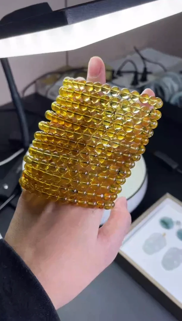 【闪购商品】长石玉手串未镶嵌蓝珀/多样性发货/发一件