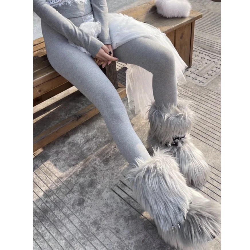 保暖弹力修身显瘦加绒加厚打底裤袜 ABC34K313