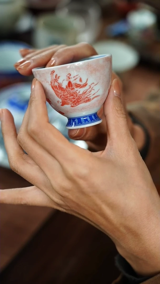 【闪购商品】詺兮清窑洛神赋冰梅杯