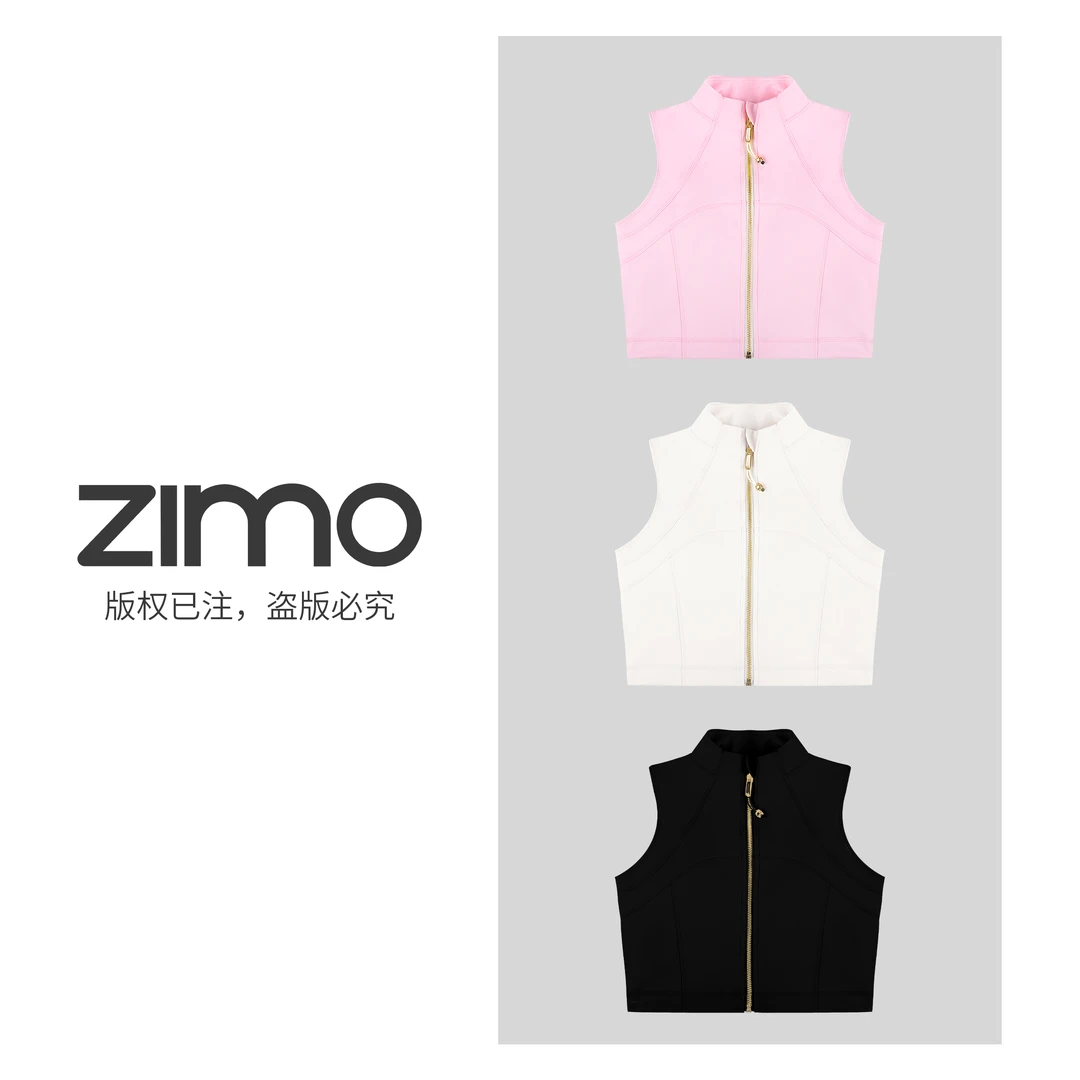金拉链背心式文胸036-zimo-瑜伽健身瑜伽服健身外穿YFWX036