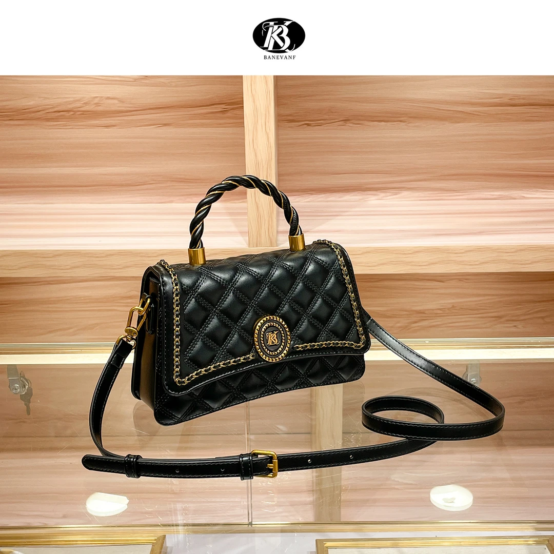 时尚气质小香风百搭潮流单肩斜挎包 301黑