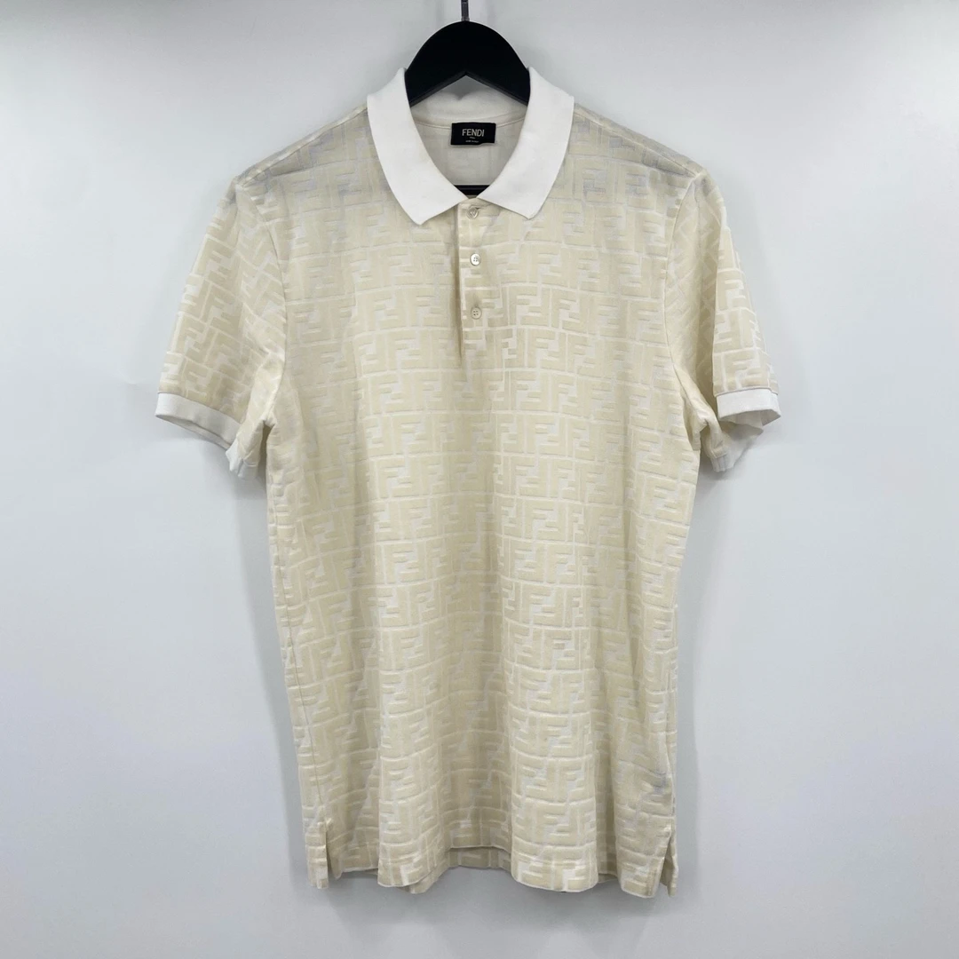 Fendi 满印植绒polo衫 95新