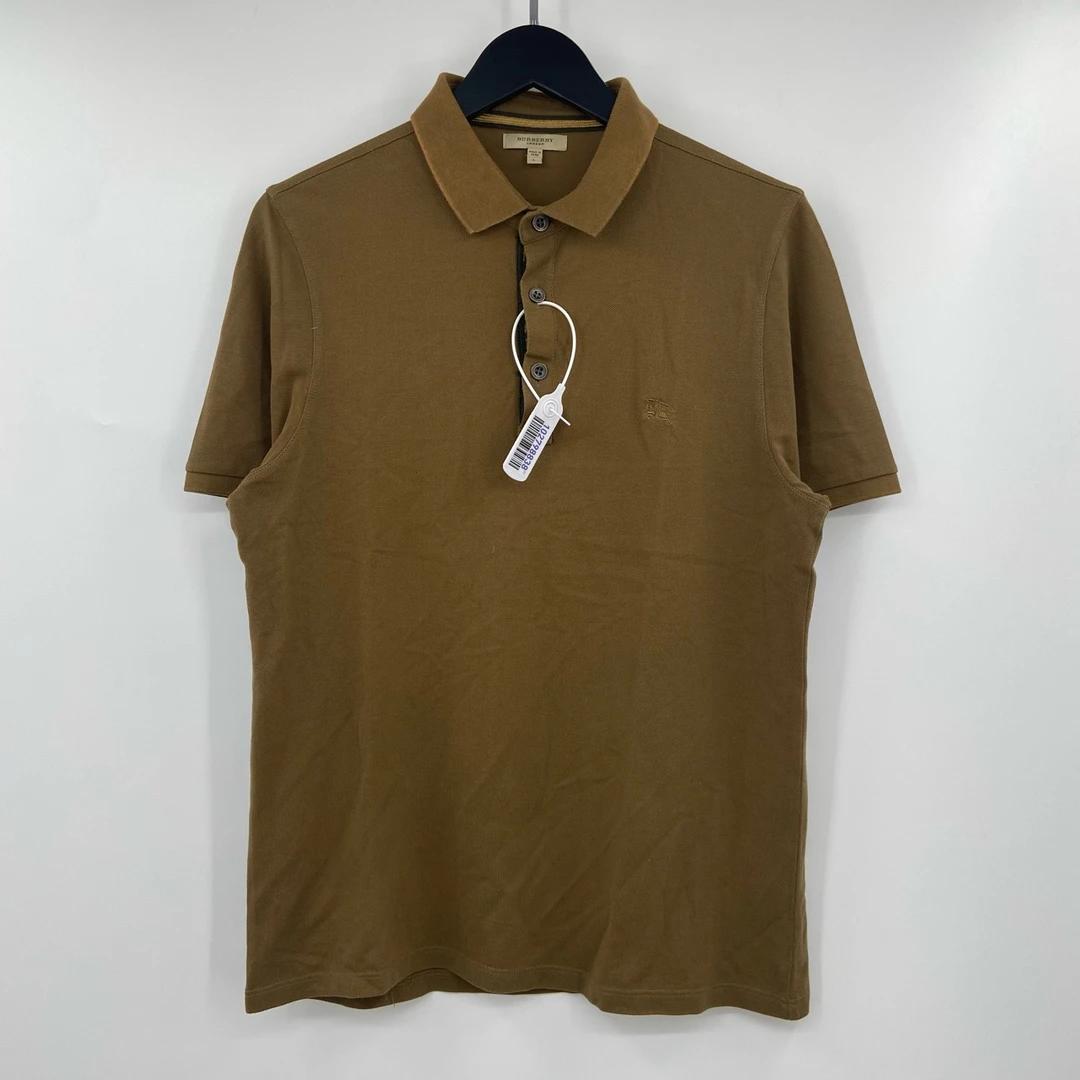 Burberry 棕色战马短袖polo 95新
