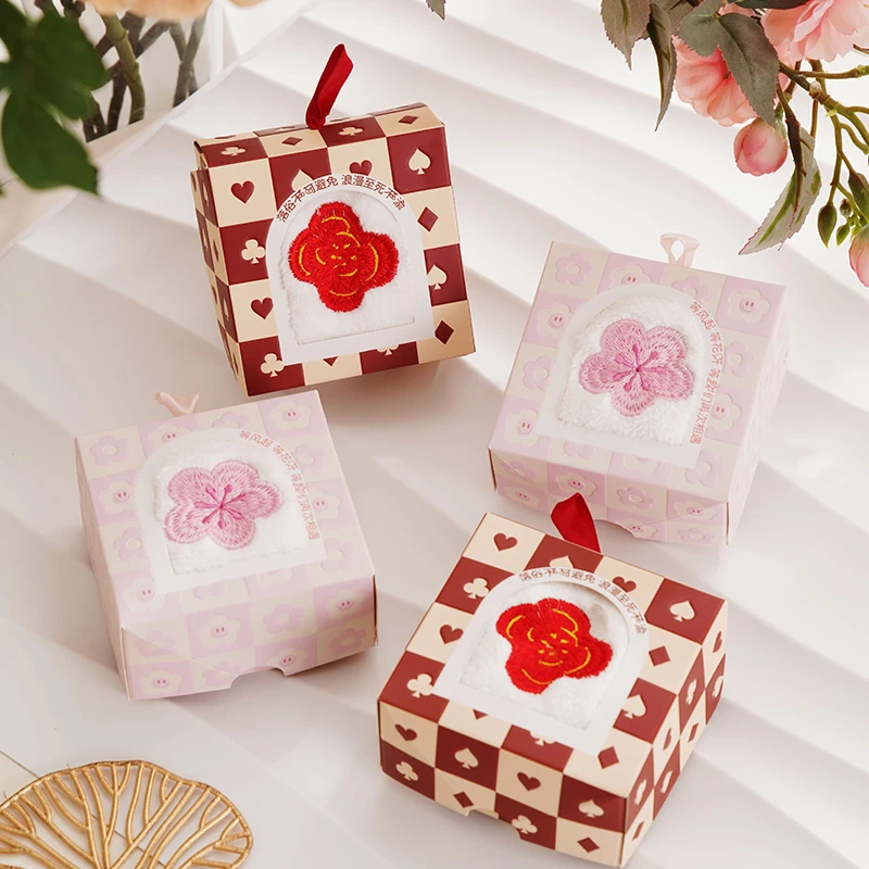 锁美家居新品内搭花朵珊瑚绒毛巾结婚伴手礼公司活动小物品礼品