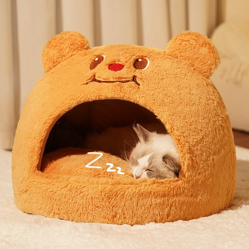 超萌好物猫窝冬天保暖封闭式安全感屋床四季通用猫咪睡窝宠物用品