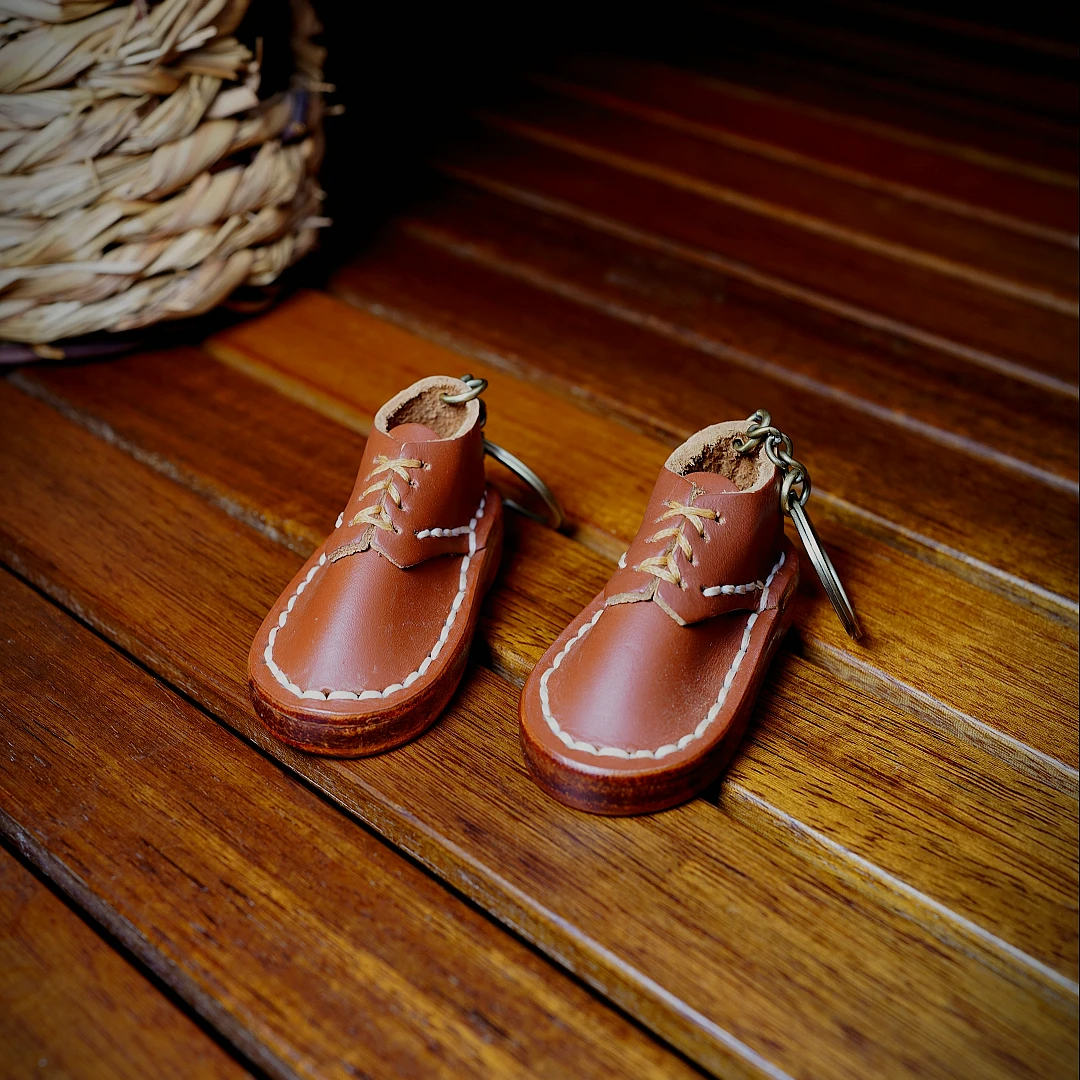 【西部印像】 (美式复古）手工皮具挂件百搭饰品YP-步步登高