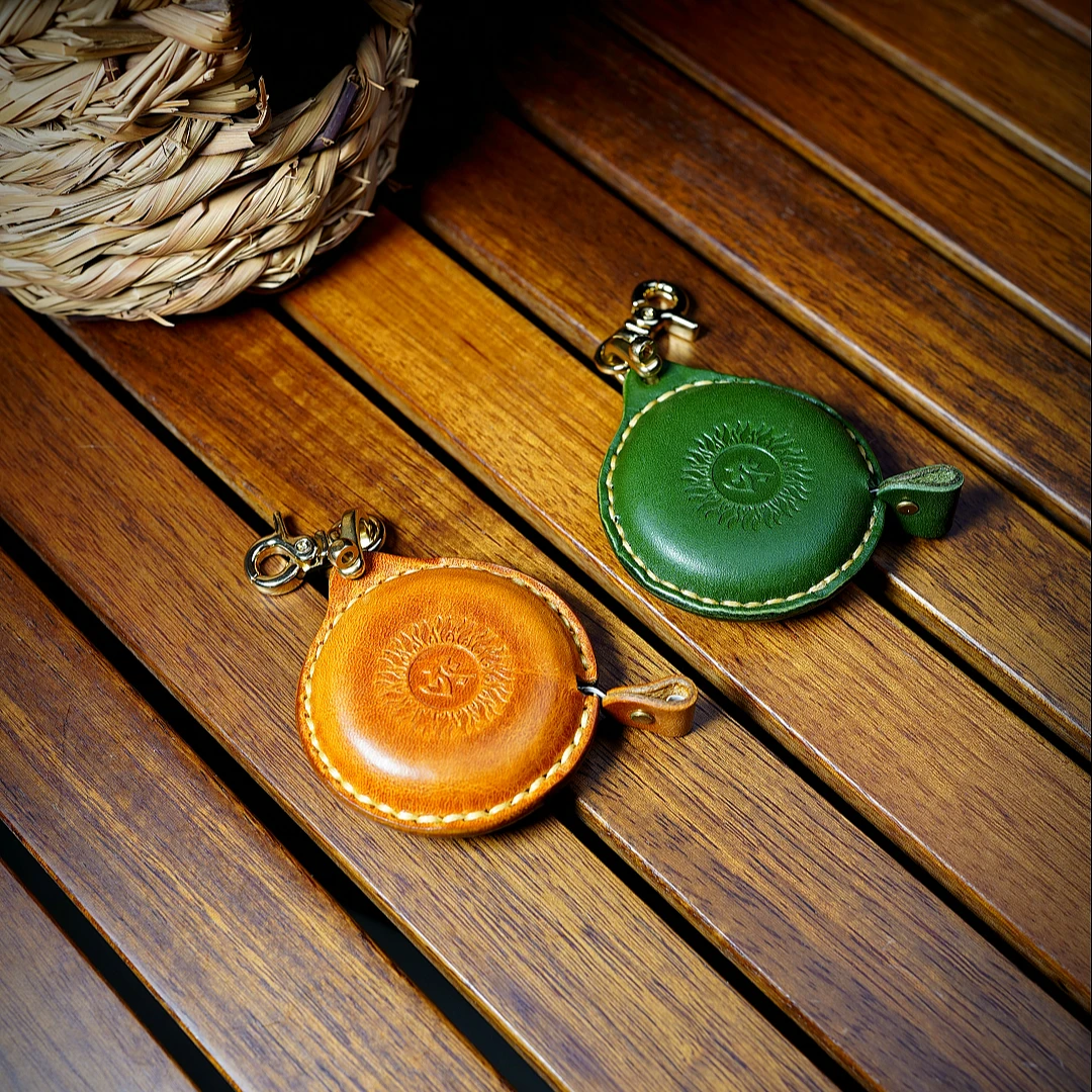 【西部印象】（美式复古）手工皮具意大利头层牛皮挂饰-皮尺