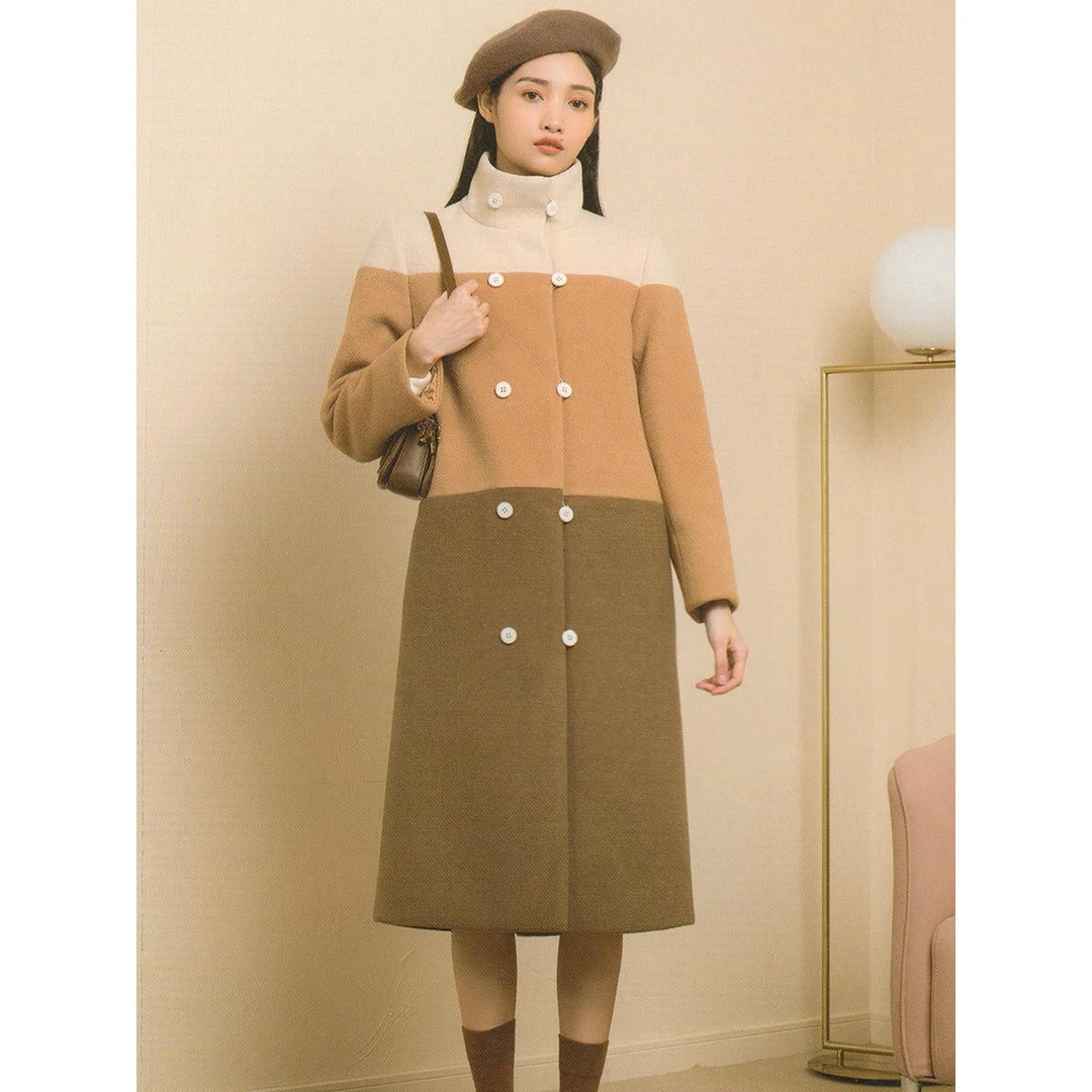 8889【糖系列】两面穿毛呢大衣DDY2152163