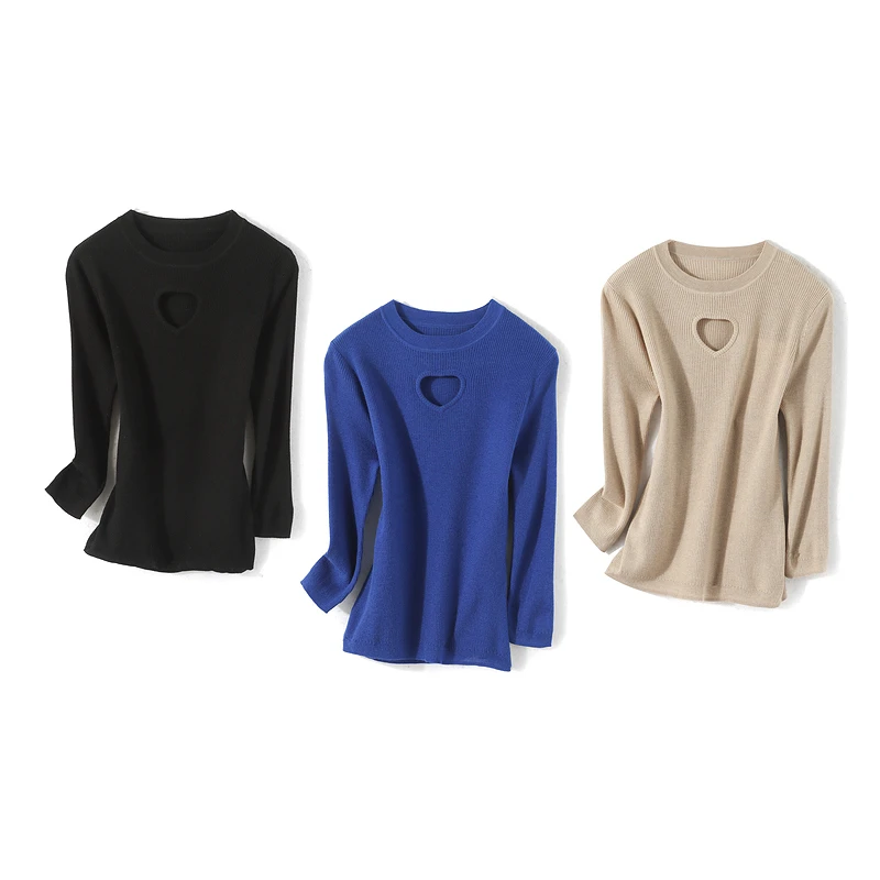 26590【韩系列】七分袖修身针织衫231S2555