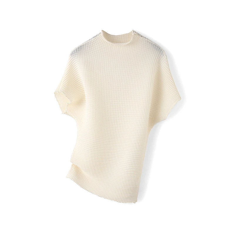 24870【然系列】气质压花泡泡雪纺衫RAX19152