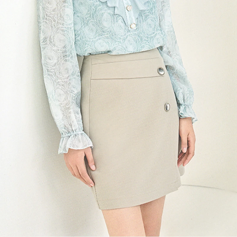 9552【依系列】气质修身舒适半身裙3H131210D